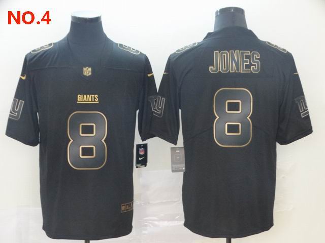  Men's New York Giants #8 Daniel Jones Jersey NO.4;